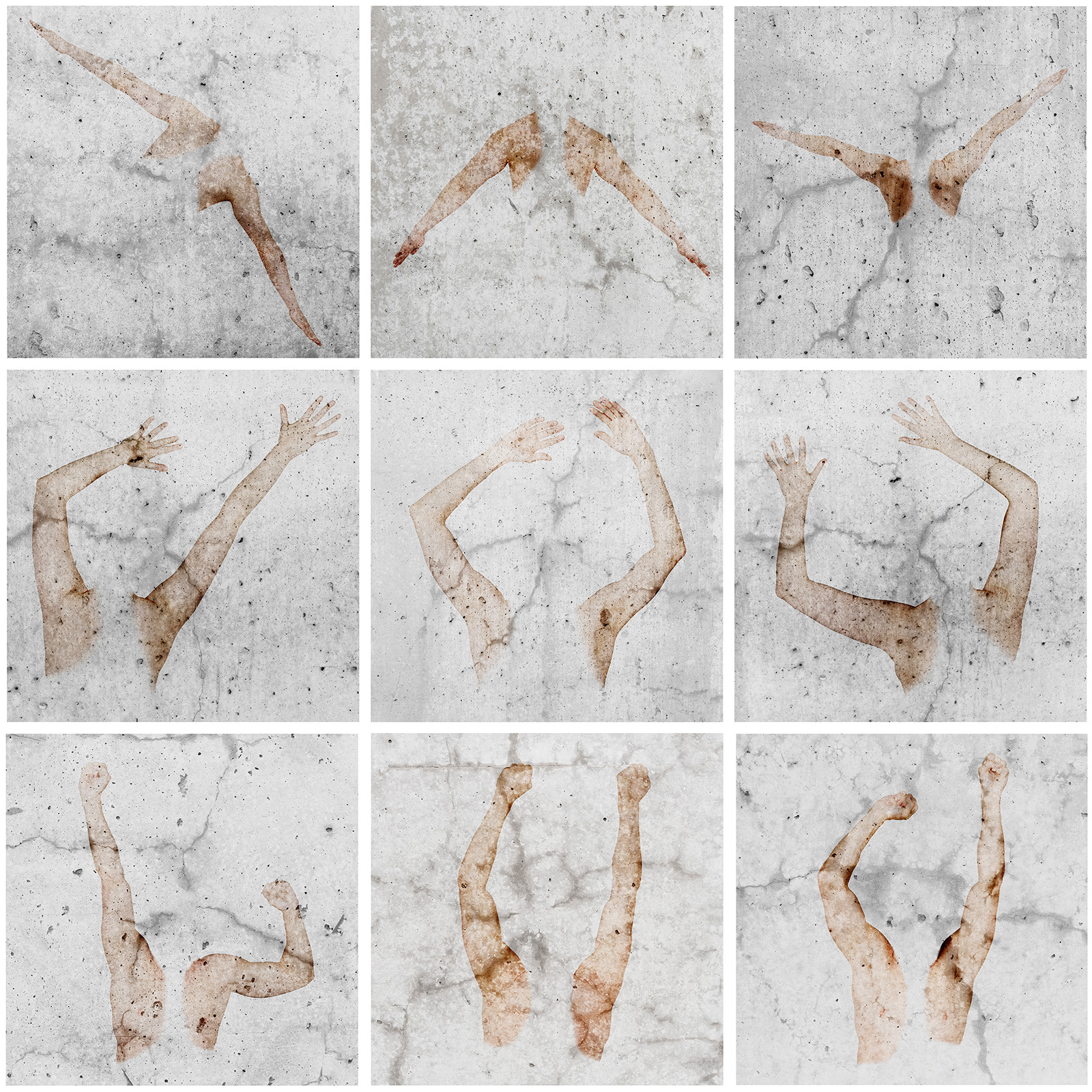 Exhibition - Human Shapes as Photographic Language memorial panel print © Eion Johnston