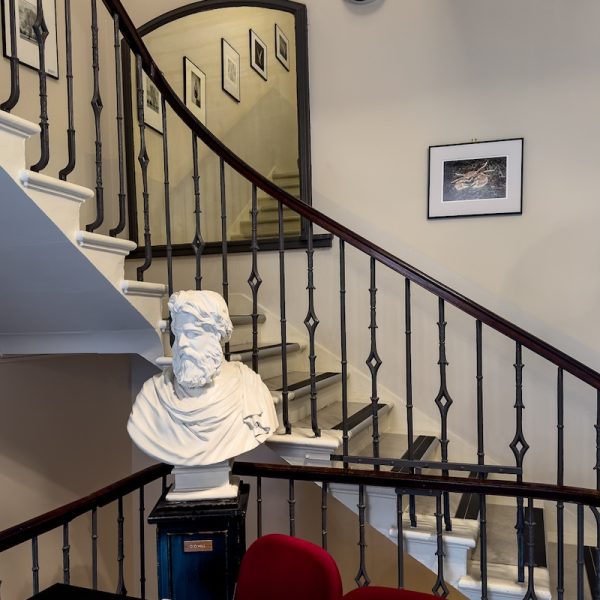 Octavius Hill Bust - staircase